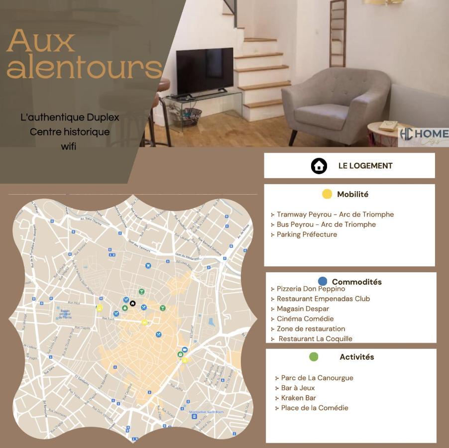 Апартаменты L'Authentique, Duplex, Centre Historique, Wifi Монпелье Экстерьер фото